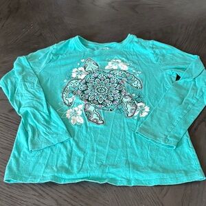 The Children's Place Teal Turtle Long Sleeve Tee